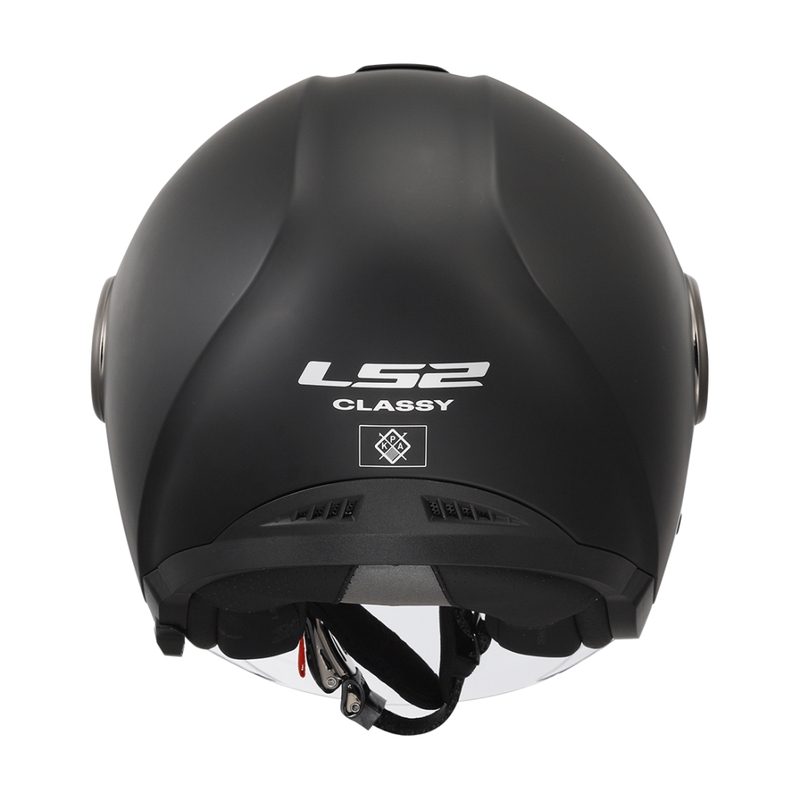 Kask motocyklowy otwarty LS2 OF620 Classy Solid matowy czarny
