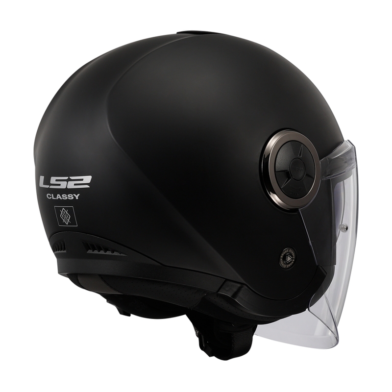 Kask motocyklowy otwarty LS2 OF620 Classy Solid matowy czarny