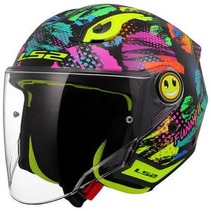 Kask motocyklowy otwarty dziecięcy LS2 OF622 Funny II Joy czarny