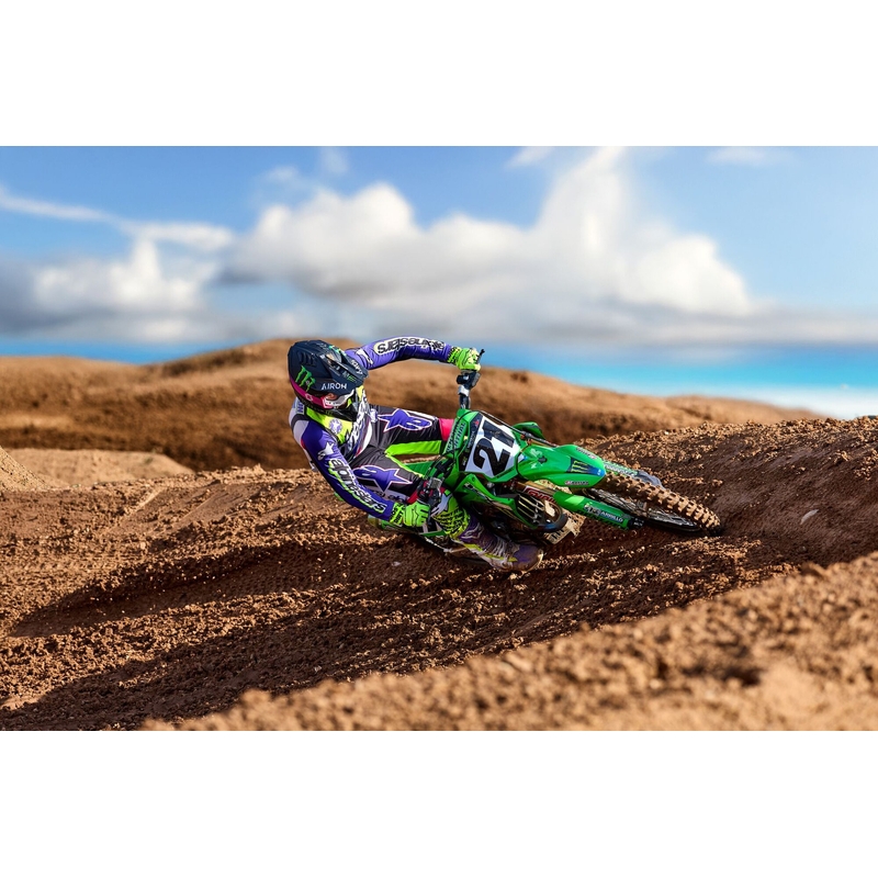 Koszulka motocrossowa Alpinestars Supertech SX limitowana edycja Dirt Studios biało-fioletowo-różowo-fluo-żółta