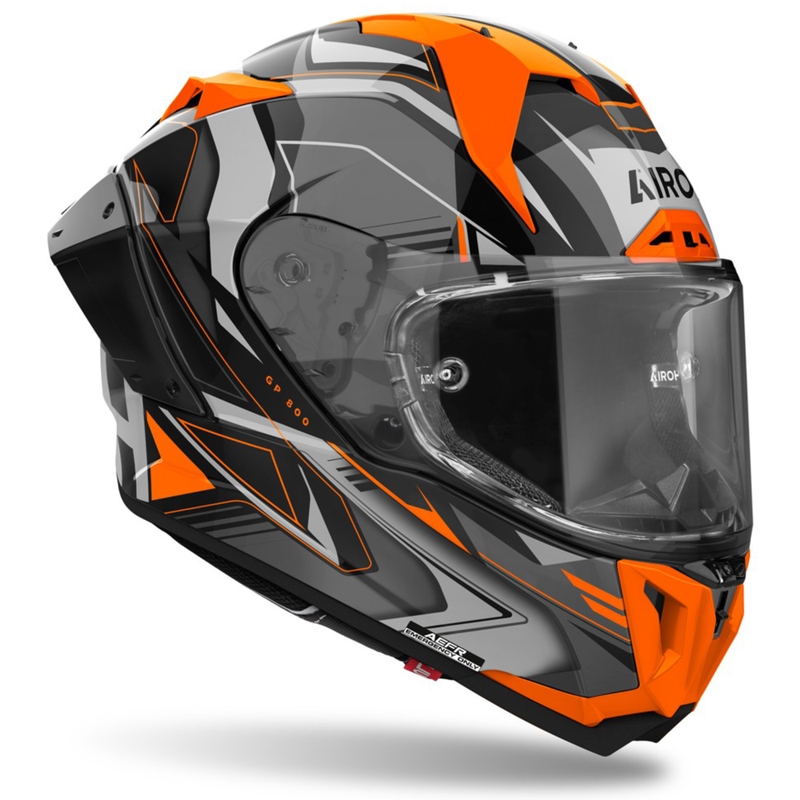 Kask motocyklowy integralny Airoh GP800 Must pomarańczowy