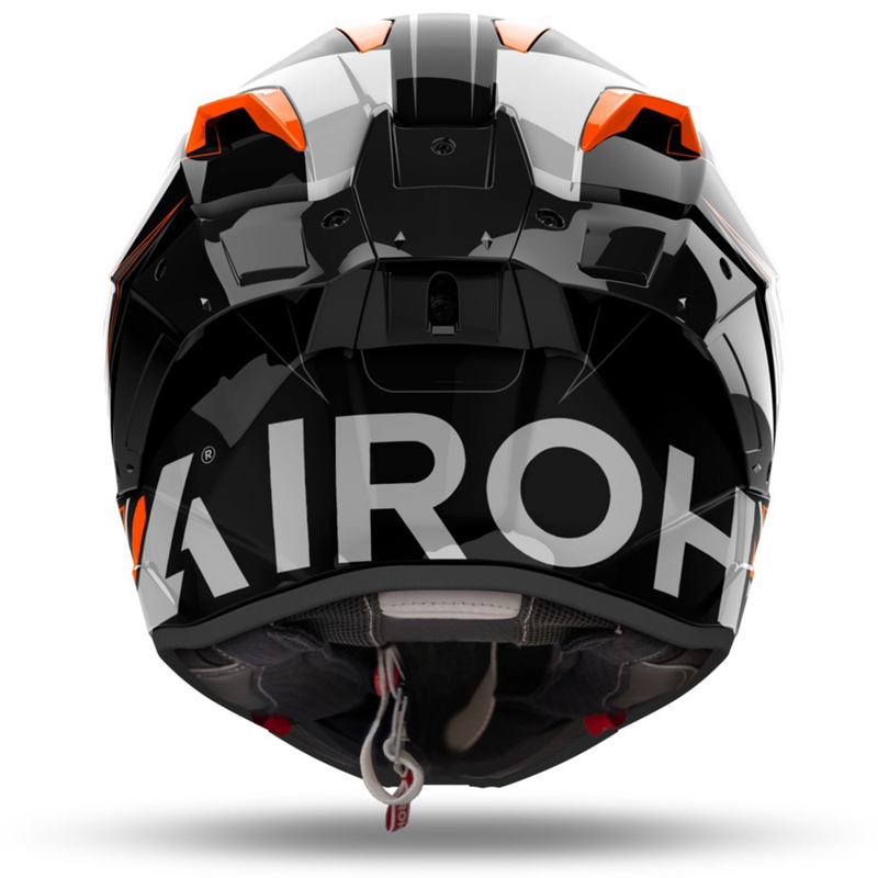 Kask motocyklowy integralny Airoh GP800 Must pomarańczowy