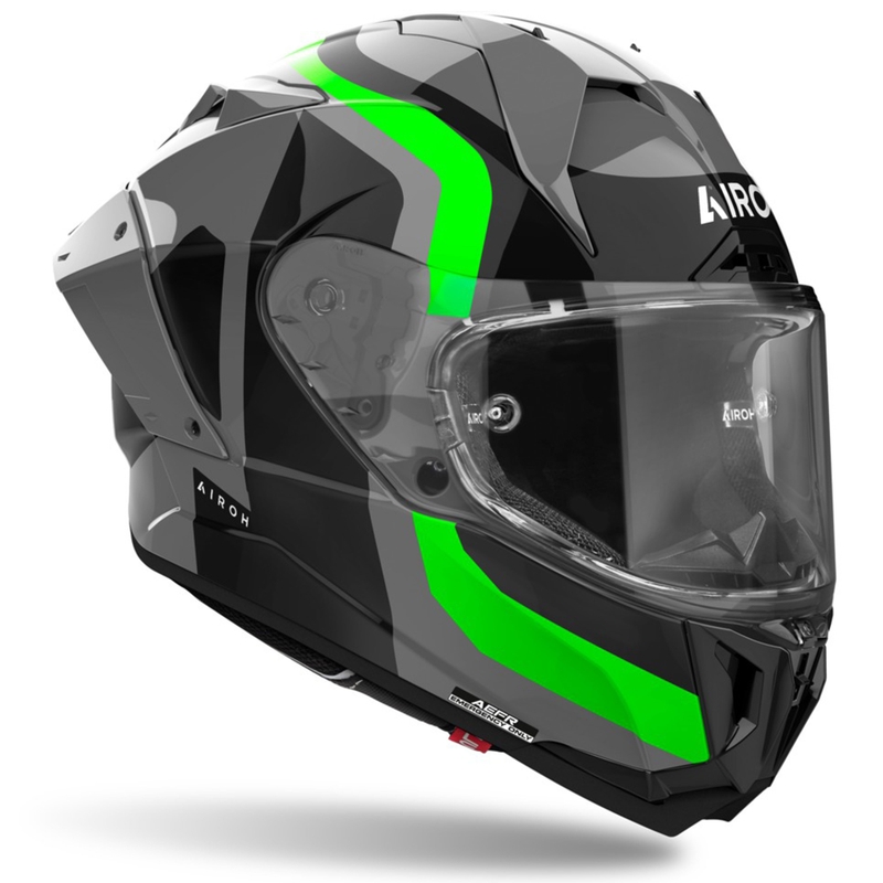 Kask motocyklowy integralny Airoh GP800 Competition w kolorze fluo-zielonym