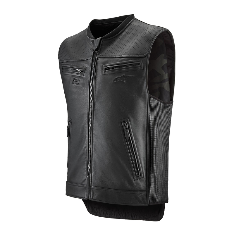 Kamizelka z poduszką powietrzną Alpinestars TECH-AIR®3 V2 LEATHER system czarna