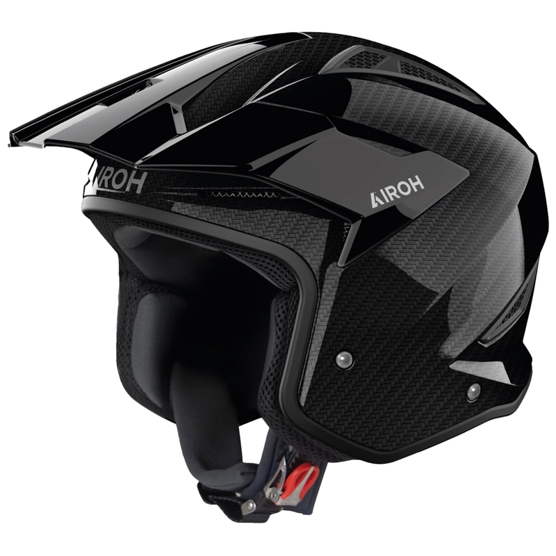 Kask motocyklowy do trialu Airoh TRR 2 Carbon black