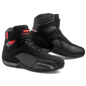 Czarno-czerwone buty motocyklowe Stylmartin Vector
