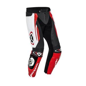 Spodnie motocyklowe IXON Vortex 2 czarno-biało-czerwone wyprzedaż