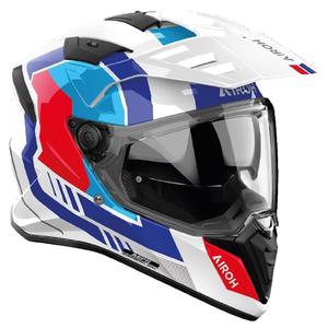 Kask motocyklowy enduro Airoh Bandit Horn biały