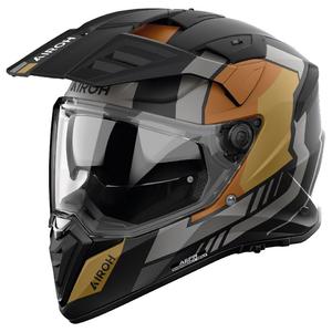 Kask motocyklowy Airoh Bandit Horn Enduro matowy złoty