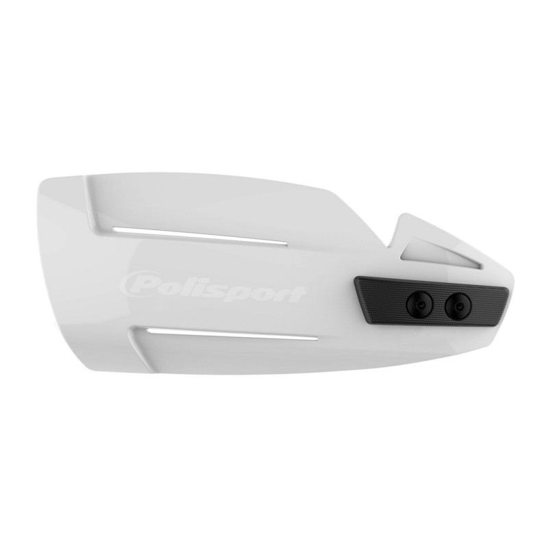 Handguard POLISPORT HAMMER with universal plastic mounting kit White