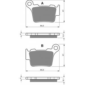 Brake pads GOLDFREN 191 K1