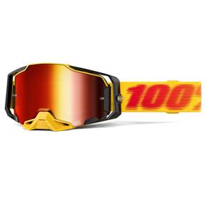 Gogle motocrossowe 100% ARMEGA Tetsu z czerwonym pleksiglasem