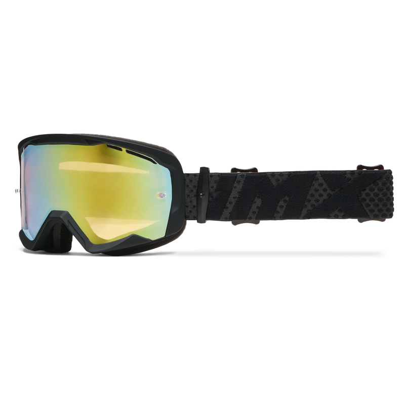 Gogle motocrossowe iMX Endurance Flip czarno-czarne z pleksiglasem irydowym