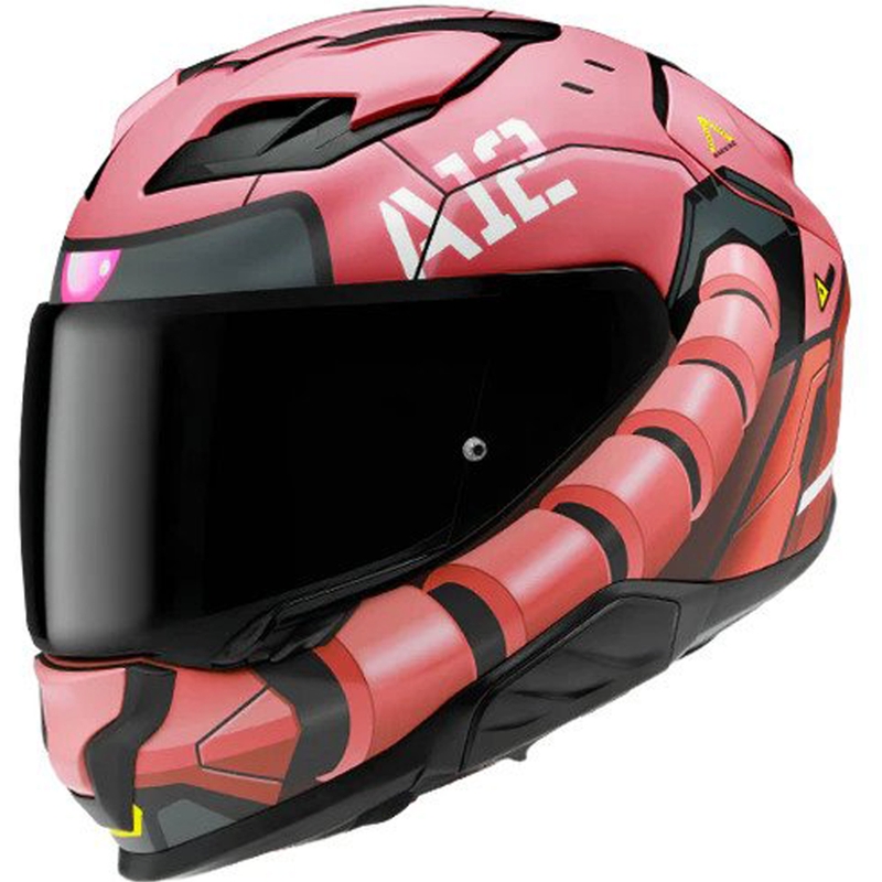 Kask motocyklowy integralny HJC F71 Zaku Bandai Namco MC1SF czerwony