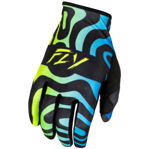 Rękawice motocrossowe FLY Racing Lite niebiesko-niebiesko-żółte