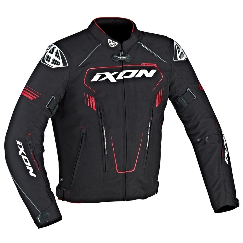 Kurtka motocyklowa IXON Zephyr HP czarno-czerwona