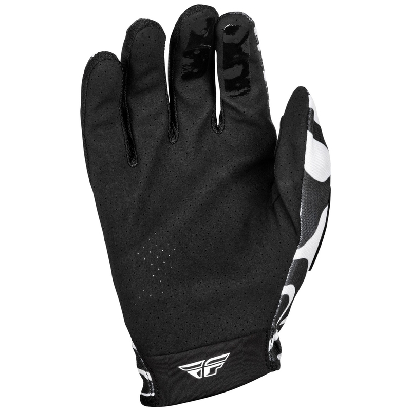 Rękawice motocrossowe FLY Racing Lite 2025 biało-czarne