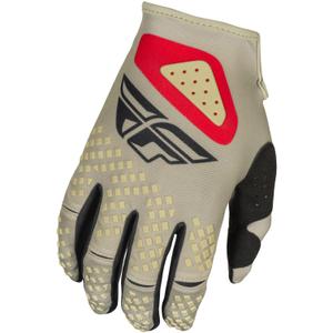 Rękawice motocrossowe FLY Racing Kinetic Sym szaro-czerwono-czarne