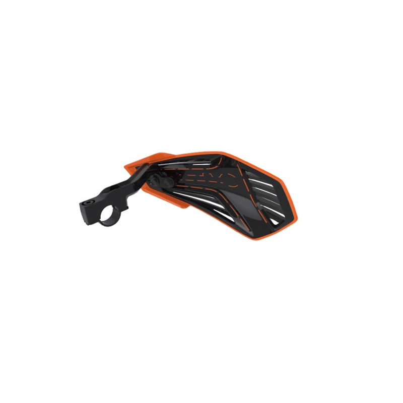 Handguard POLISPORT MX AIR with universal handlebar mounting kit Red CR04 / White