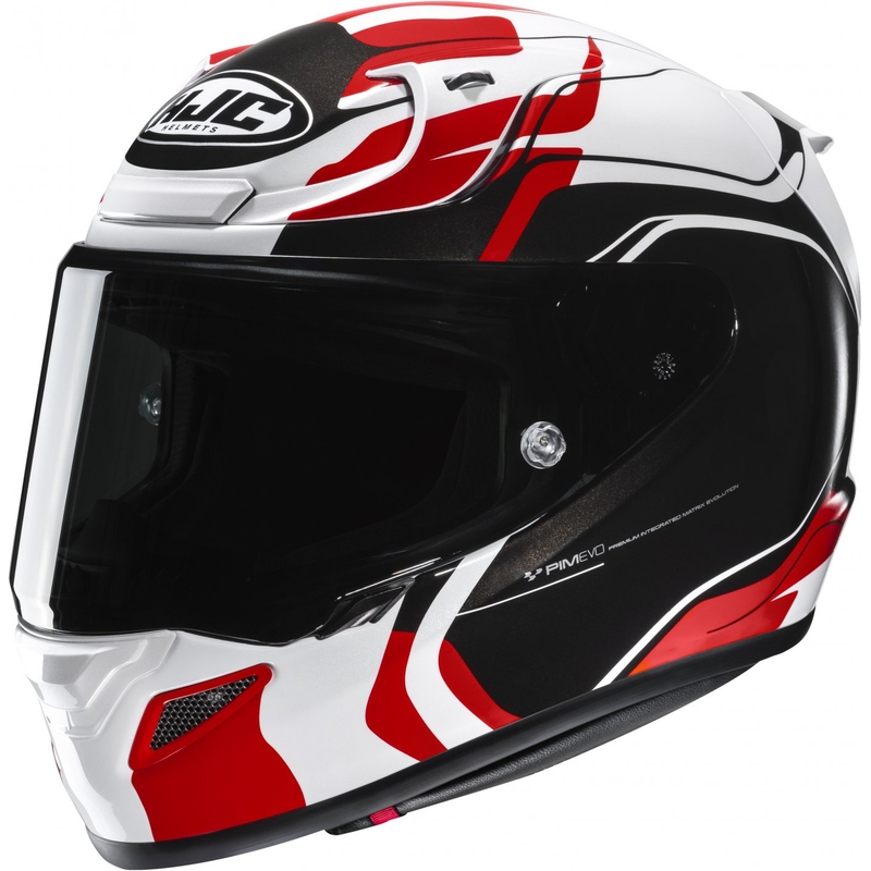Kask motocyklowy integralny HJC RPHA 12 Lawin biało-czerwono-czarny wyprzedaż