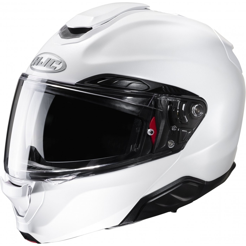 Kask motocyklowy HJC RPHA 91 Solid z klapką perłowo-biały