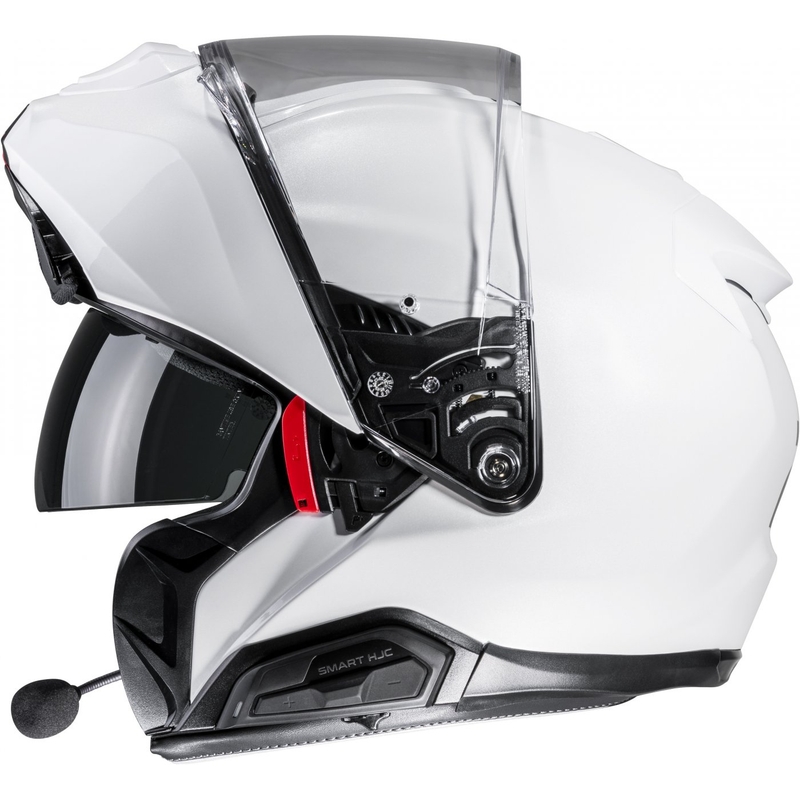Kask motocyklowy HJC RPHA 91 Solid z klapką perłowo-biały