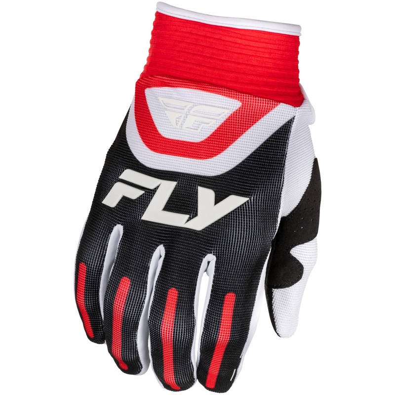 Rękawice motocrossowe dziecięce FLY Racing F-16 czarno-czerwono-białe