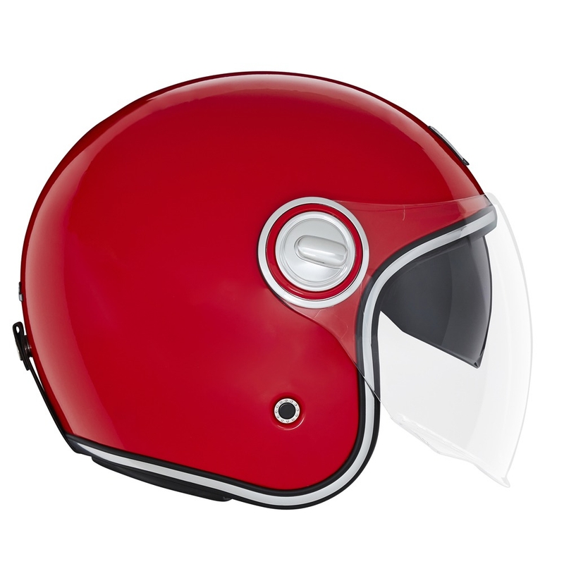 Kask motocyklowy otwarty NOX PREMIUM Heritage czerwony