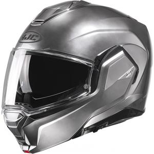 Kask motocyklowy typu flip-up HJC i100 Solid srebrny
