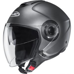 Kask motocyklowy otwarty HJC i40N Solid półpłaski tytanowy
