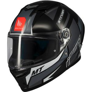 Zintegrowany kask motocyklowy MT Stinger 2 Tron czarno-szary