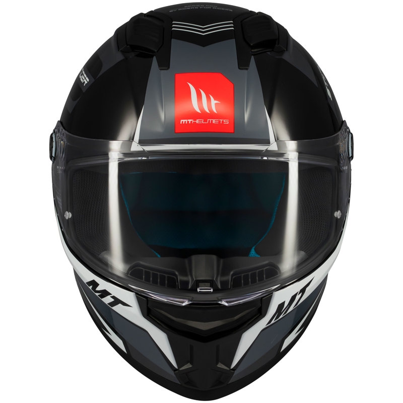 Zintegrowany kask motocyklowy MT Stinger 2 Tron czarno-szary