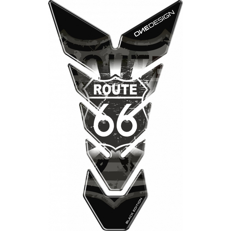 Naklejka na zbiornik paliwa Wydrukuj Czarna edycja - Route 66