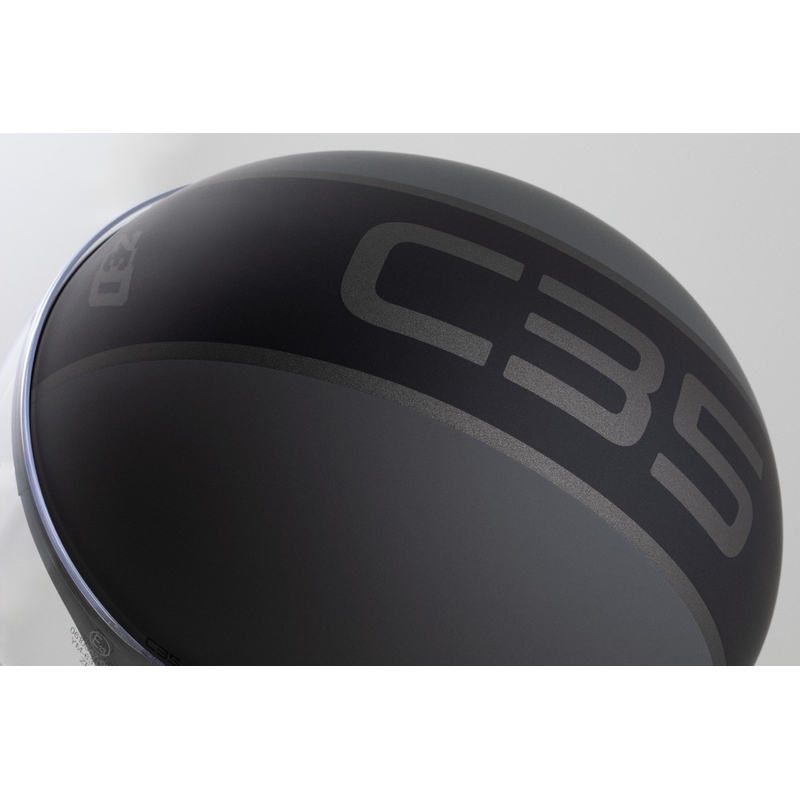 Kask otwarty ZED C35 szaro-czarny mat