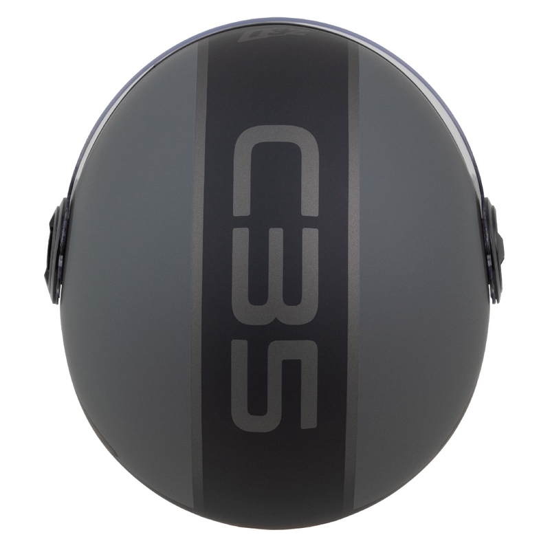 Kask otwarty ZED C35 szaro-czarny mat