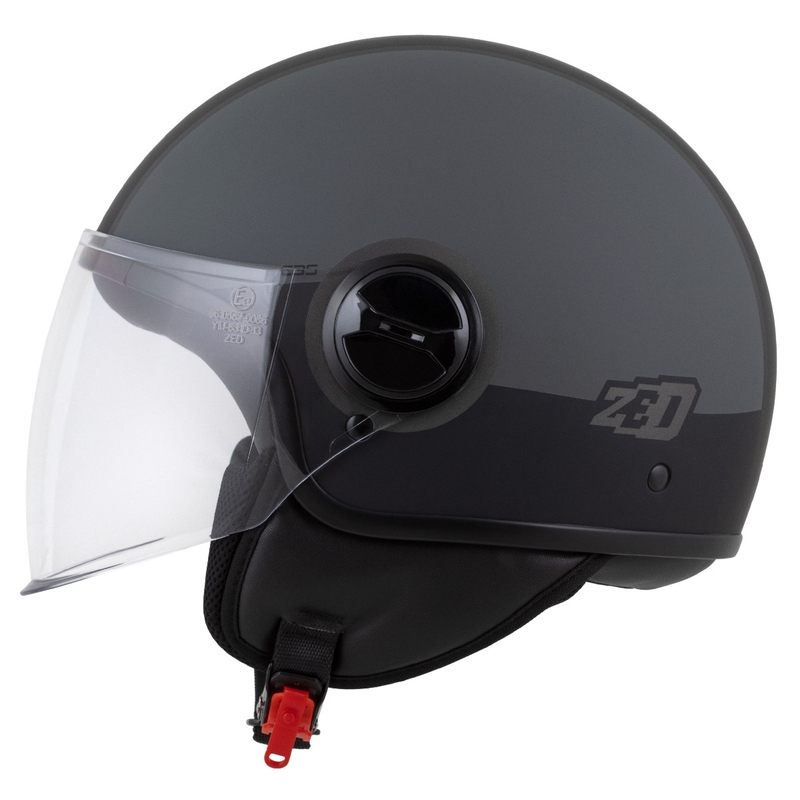 Kask otwarty ZED C35 szaro-czarny mat