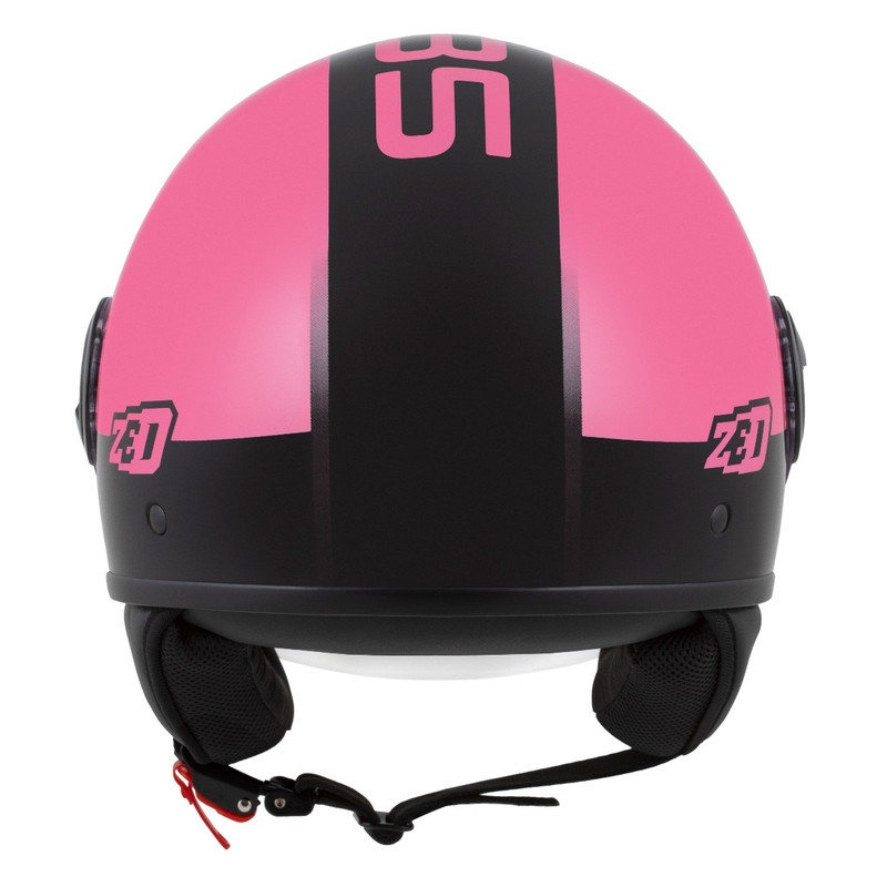 Kask otwarty ZED C35 różowo-czarny