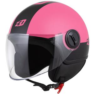 Kask otwarty ZED C35 różowo-czarny