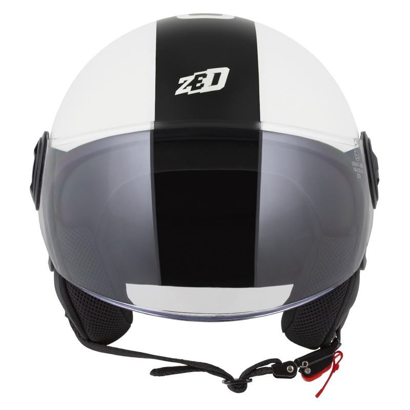 Kask otwarty ZED C35 biało-czarny