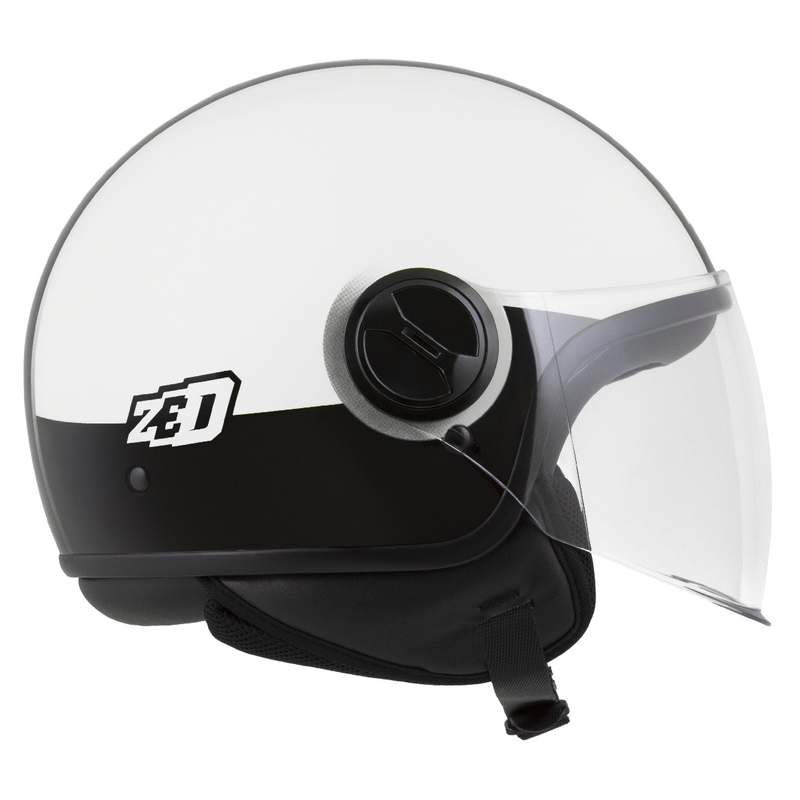 Kask otwarty ZED C35 biało-czarny