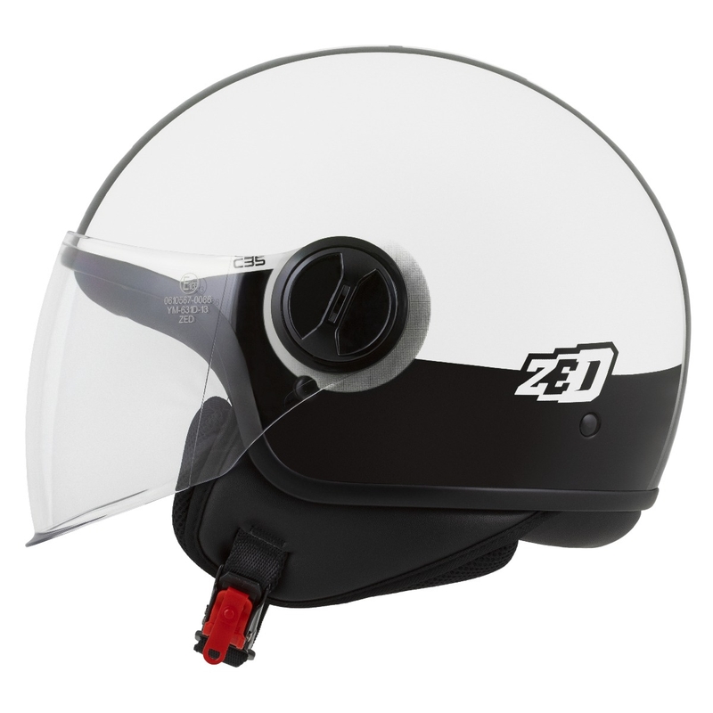 Kask otwarty ZED C35 biało-czarny