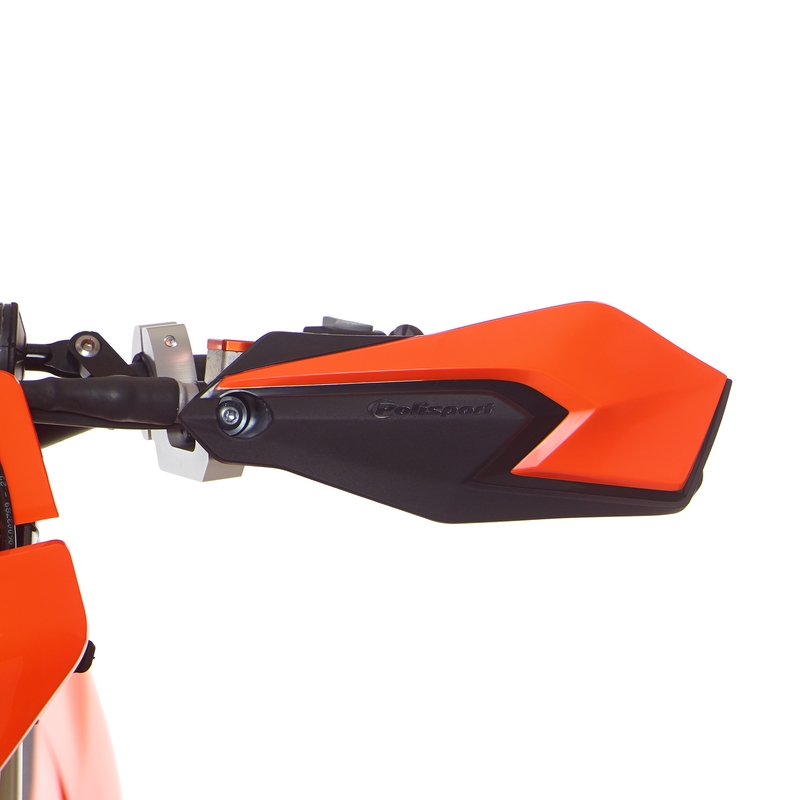 Handguard POLISPORT S-DUAL with mounting system Red/black