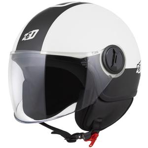 Kask otwarty ZED C35 biało-czarny