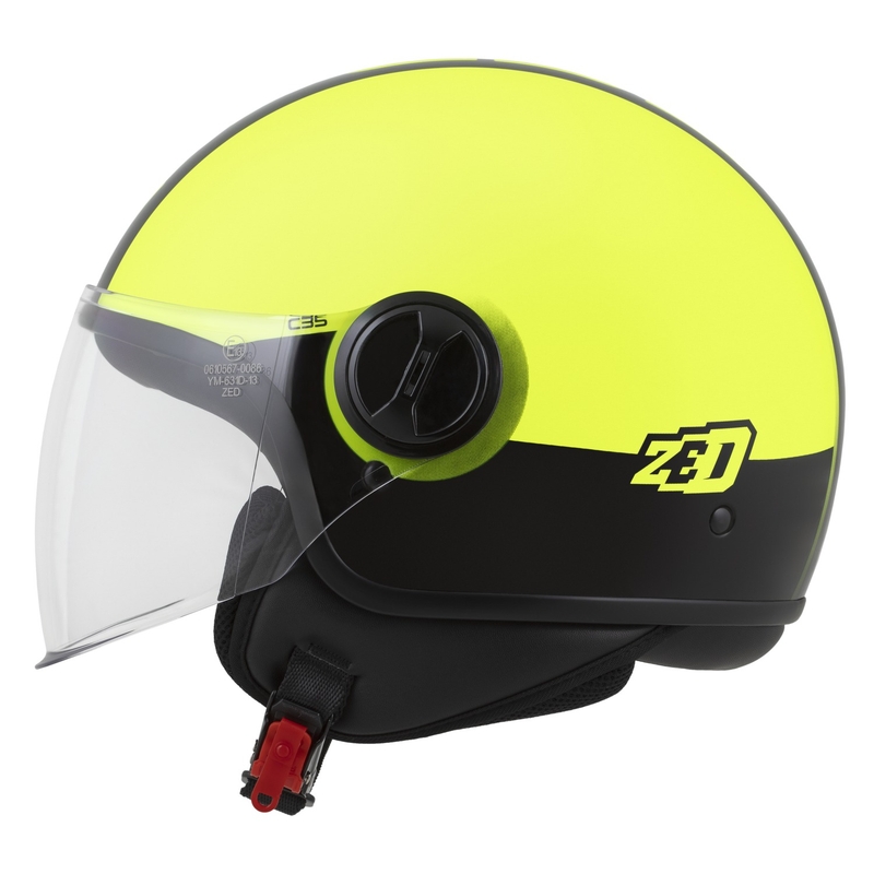 Kask otwarty ZED C35 fluo żółto-czarny