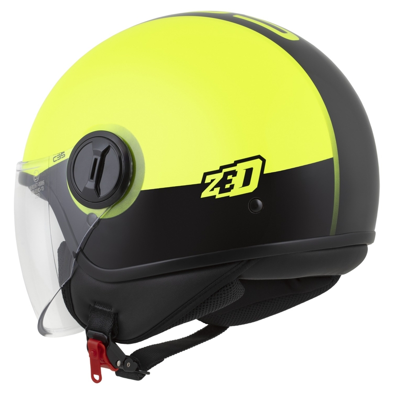 Kask otwarty ZED C35 fluo żółto-czarny