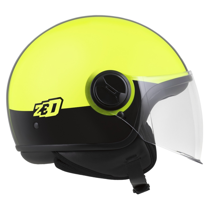 Kask otwarty ZED C35 fluo żółto-czarny