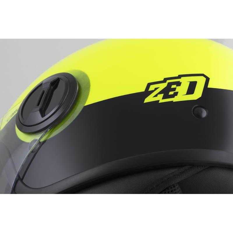 Kask otwarty ZED C35 fluo żółto-czarny