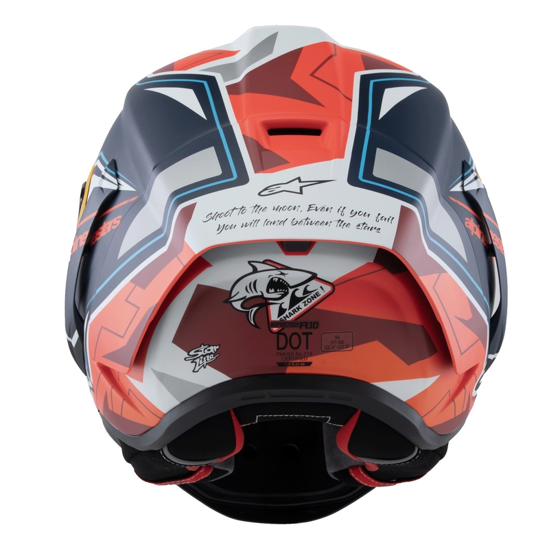 Alpinestars Supertech R-10 Limited Edition Pedro Acosta Kask motocyklowy Full Face Matte Blue-Red-White