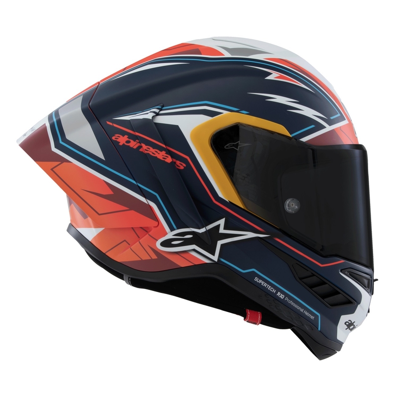 Alpinestars Supertech R-10 Limited Edition Pedro Acosta Kask motocyklowy Full Face Matte Blue-Red-White