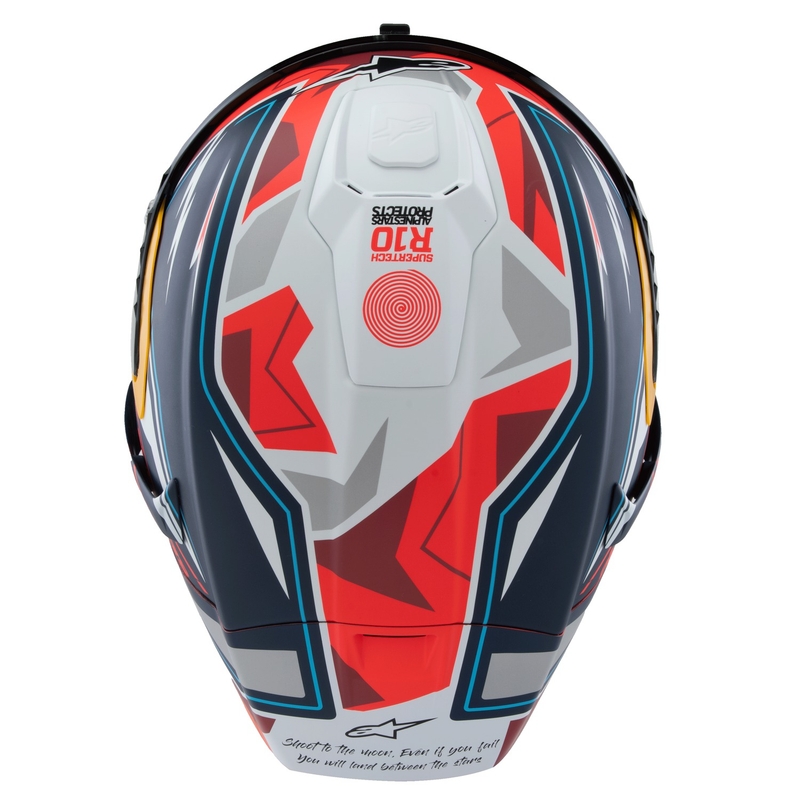 Alpinestars Supertech R-10 Limited Edition Pedro Acosta Kask motocyklowy Full Face Matte Blue-Red-White